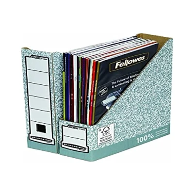 Abbildung von Fellowes 01860 Bankers Box, System Stehsammler, 10 Stück, grau