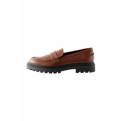 Abbildung von Next Regular FIT Forever Comfort Chunky Passform Slipper, Damen, Größe: 37.5, Tan brown Pu