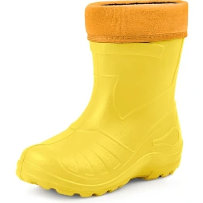 Abbildung von Ladeheid Gummistiefel Kinder federleichte und wasserdichte EVA Thermo Regenstiefel gefüttert KL050 (Sonnig, 27 EU)