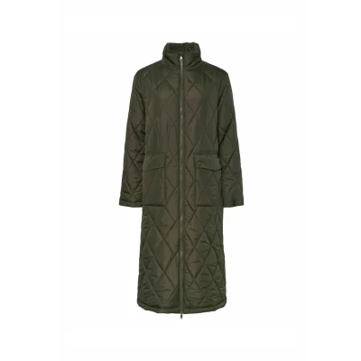 Abbildung von pieces Steppmantel PCMAILEY LONG QUILTED JACKET NOOS BC