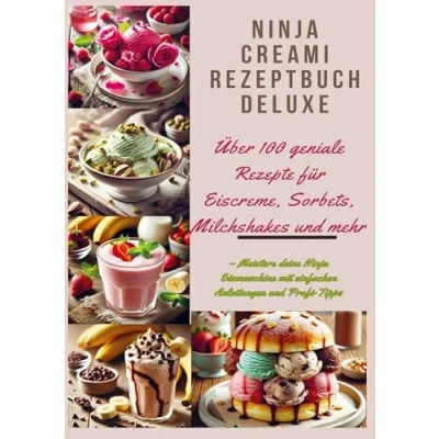Abbildung von Ninja Creami Rezeptbuch Deluxe: Über 100 geniale Rezepte für Eiscreme, Sorbets, Milchshakes und mehr: Meistere deine Eismaschine mit einfachen Anleitungen Profi Tipps