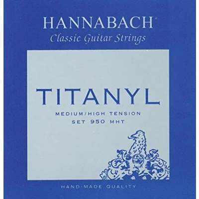 Abbildung von Hannabach 653159 Klassikgitarrensaiten Serie 950 Medium / High Tension Titanyl 3er Bass