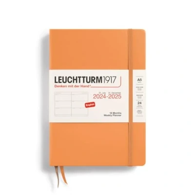 Abbildung von LEUCHTTURM1917 370721 Wochenkalender Medium (A5) 2025, 18 Monate (07.2024 12.2025), Hardcover, Apricot, Englisch