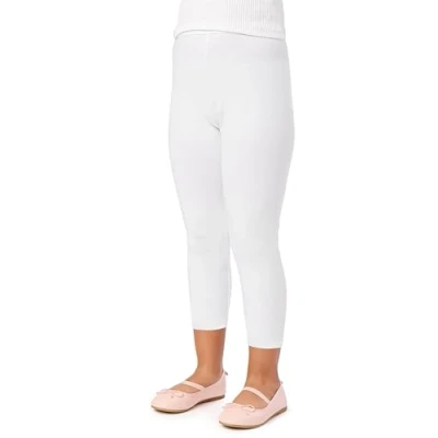Abbildung von Merry Style Mädchen 3/4 Leggings aus Viskose MS10 131 (Weiß, 152)