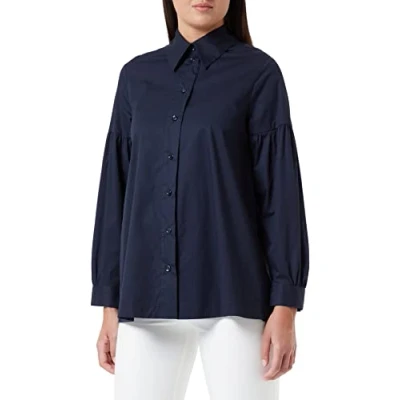 Abbildung von Seidensticker Schwarze ROSE Hemdbluse, Damen, Größe: 40, Dark blue