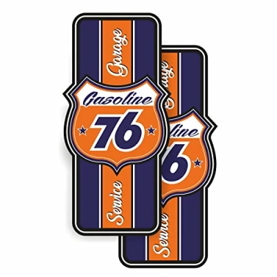 Abbildung von cut it folientechnik &amp; design 2X 76 Gasoline Aufkleber 10x5cm Kult Sticker Auto USA Hotrod Tuning Oldschool Muscle Car Oldtimer Youngtimer Rally Garage Man Cave