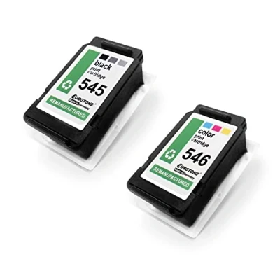 Abbildung von 2X Eurotone Patronen kompatibel für Canon MG3052 MG3051 MG2555 MG2940 MG2450 MG2540 MG2950 MG2550 IP2850 MG2440 MX495 MG3053 MG3050 ersetzt PG545XL CL546XL CMYK