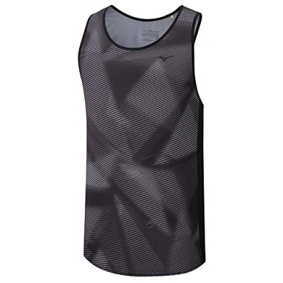 Abbildung von Mizuno Printed Tank Damen Tanktop M Schwarz