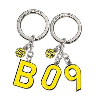 Abbildung von Borussia Dortmund Schlüsselanhänger BVB Schlüsselanhänger: V, Gelb, One Size, 17620800/V