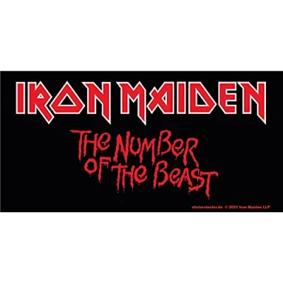 Abbildung von Iron Maiden Aufkleber Beast Eddie Band Musik Heavy Metal Sticker ca. 15x7 cm