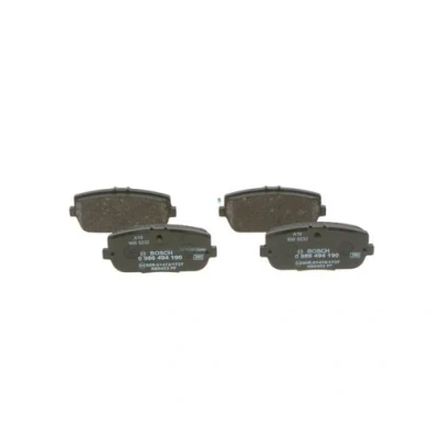 Abbildung von BOSCH 0 986 494 190 Bremsbelagsatz Low Metallic mit akustischer Verschleißwarnung Anti Quietsch Blech MAZDA: MX 5 3, IV, IV RF Targa