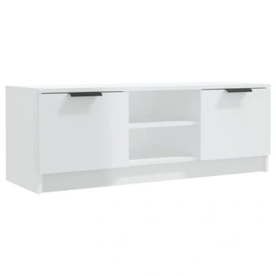 Abbildung von vidaXL TV Schrank Hochglanz Weiß 102x35x36,5 cm Holzwerkstoff (1 St)