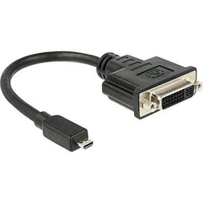Abbildung von Delock 65563 ADAPTADOR DE Cable VÍDEO 0,2 M DVI D Micro HDMI Negro