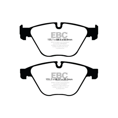 Abbildung von EBC Brakes DP42103R Bremsbelagsatz Vorderachse BMW: 5 Touring, Limousine