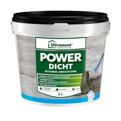 Abbildung von ULTRAMENT Dichtstoff Power Dicht, Schwarz, 5 Ltr