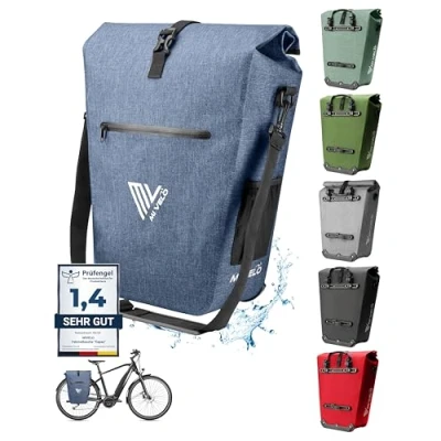 Abbildung von MIVELO Fahrradtasche Gepäckträgertasche wasserdicht inkl. Laptoptasche