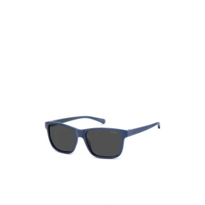 Abbildung von Polaroid Junior PLD 8067/S PJP/M9 Gläser SONNENBRILLEN Polycarbonat Blau Grau Quadratisch Polarisiert