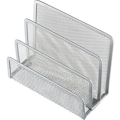 Abbildung von Organizer Briefständer Mesh Maße: 14 x 7,5 10,5 cm (B H T) Anzahl der Fächer: 3 Fächer