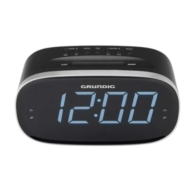 Abbildung von GRUNDIG Sonoclock 3100 Wecker mit Radiofunktion, UKW Tuner, Weckfunktion, Einschlafzeit Automatik, Schlummerfunktion, Alarmsignal, LED Display, Schwarz