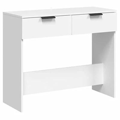Abbildung von vidaXL Konsolentisch mit 2 Schubladen Konsole Beistelltisch Flurtisch Sideboard Ablagetisch Wandtisch Frisiertisch Weiß 90x36x75cm Holzwerkstoff