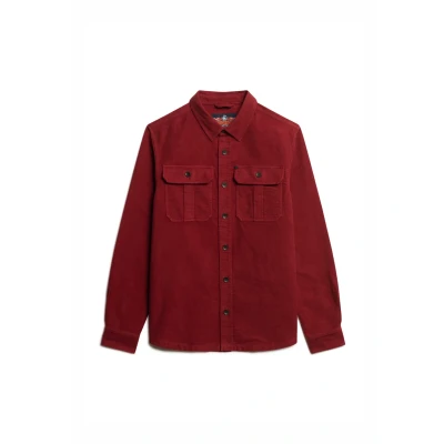 Abbildung von Superdry THE Merchant Store Overshirt Leichte Jacke, Herren, Größe: XXL, Wine red