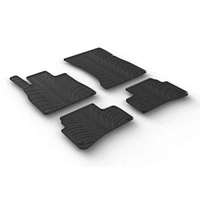 Abbildung von Gledring 0503 Fußmattensatz Gummi vorne und hinten 4 schwarz 750mm 550mm MERCEDES BENZ: S Klasse Limousine