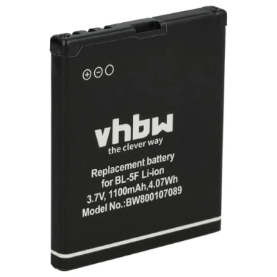 Abbildung von vhbw 1x Akku kompatibel mit Bea fon Classic Line C260, C250 Handy Smartphone Telefon (1100 mAh, 3,7 V, Li Ion) Ersatz für BS 18, AK C145