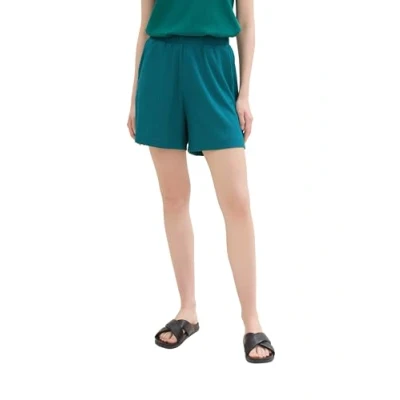 Abbildung von TOM TAILOR Denim Damen Basic Stoff Shorts, rough green, XS