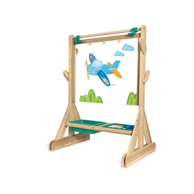 Abbildung von Hape Outdoor Staffelei, Kinderstaffelei für Draußen, aus witterungsbestädnigem Holz, ab 3 Jahren