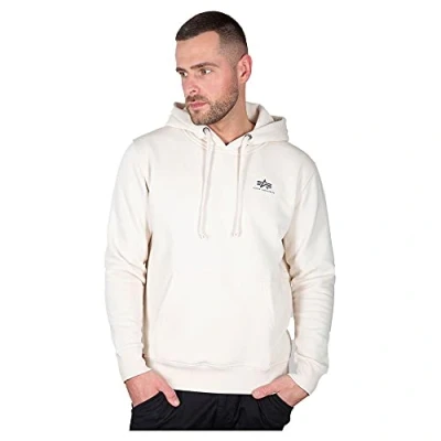 Abbildung von Alpha Industries Herren Basic Hoody Small Logo Kapuzensweat Kapuzenpullover, 578 J.st W, XS