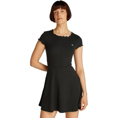 Abbildung von Tommy Jeans Freizeitkleid, Damen, Größe: 2XL, Black