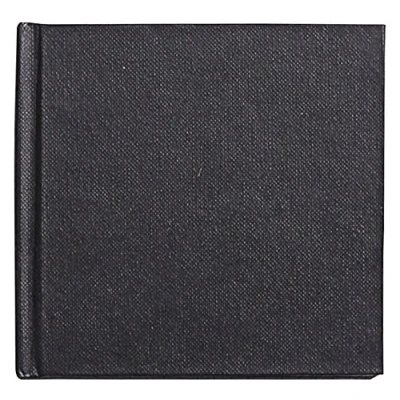 Abbildung von Clairefontaine 134244C Skizzenbuch / Zeichenheft Goldline, geleimt mit Fadenbindung, 10x10 cm, 64 Blatt 140g weiß, festem Umschlag, ideal für Mixmedia, Schwarz, 1 Stück