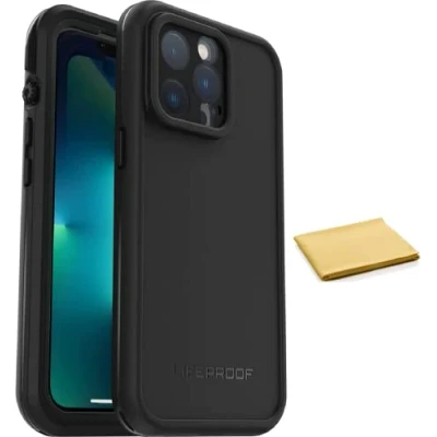 Abbildung von LifeProof FRFRE Series Wasserdichte Schutzhülle mit Magsafe für iPhone 13 Pro (nur Reinigungstuch, keine Einzelhandelsverpackung) Schwarz