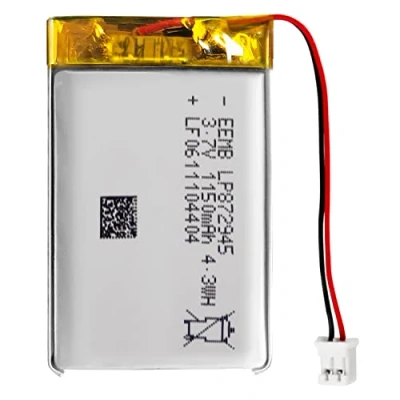 Abbildung von EEMB Lithium Polymer Akku 3,7 V 1150mAh 872945 Wiederaufladbarer Lipo mit JST Anschluss für VXI Blue Parrott bestätigen Sie die Polarität des Geräts und Anschlusses vor dem Kauf