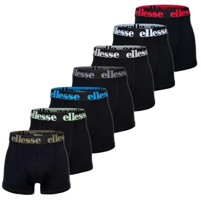 Abbildung von Ellesse 7ER Packyema LOGO Stretch Panties, Herren, Größe: 4XL, Schwarz bunt