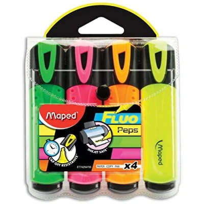 Abbildung von Maped Textmarker, 4 Stück