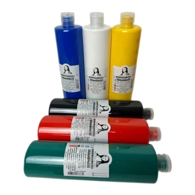 Abbildung von Stofffarbe 6 Farben x 500ml. Waschfeste Textilfarbe. T Shirt Farbe für helle Stoffe. Waschmaschinenfest, Waschbeständig. Textilmalfarbe, Stoffmalfarbe Fixierung durch Bügeln (6 Set)