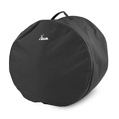 Abbildung von XDrum Classic Drumbag, Schlagzeugtasche für Bass Drum Größe 20&quot;x18&quot; (Durchmesser: 20&quot;, Tiefe: 18&quot;, wasserabweisend, Innenpolsterung, stabiler Tragegriff) Schwarz