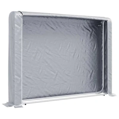 Abbildung von vidaXL Kaminholzregal Brennholzregal mit Regenschutz 200x25x150 cm Verzinkter Stahl, BxTxH:25x200x150