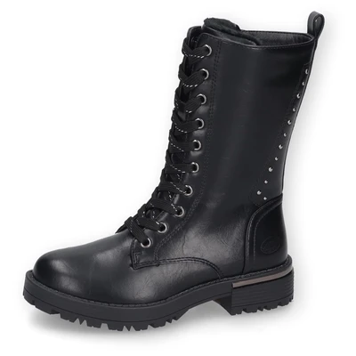 Abbildung von Dockers by Gerli Winterboots, Chunky Stiefel, Biker Boots Plateauboots mit Blockabsatz