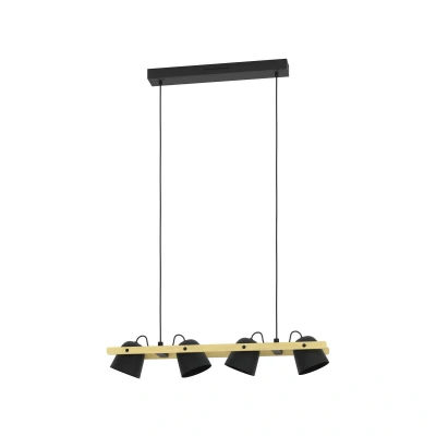 Abbildung von EGLO connect LED Deckenleuchte Hornwood Z, 4 fl., schwarz
