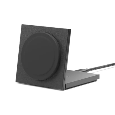 Abbildung von Native Union Rise Magnetisches Kabelloses Ladegerät Qi2 zertifiziert &amp; MagSafe kompatibel Faltbares Ladepad Ständer für iPhone 16/15/14/13 andere Qi kompatible Geräte Bis zu 15W (Schwarz)