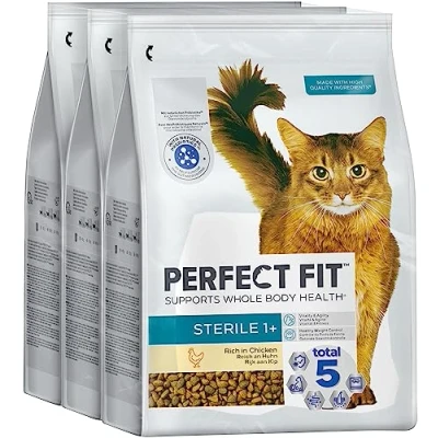 Abbildung von PERFECT FIT™ Katze Beutel Sterile Adult 1+ mit Huhn 3x2,8kg