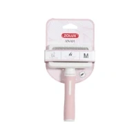 Abbildung von Zolux Anah Cat Slicker Medium Katzenfellbrste 3.5x9.5x17 cm Rosa...