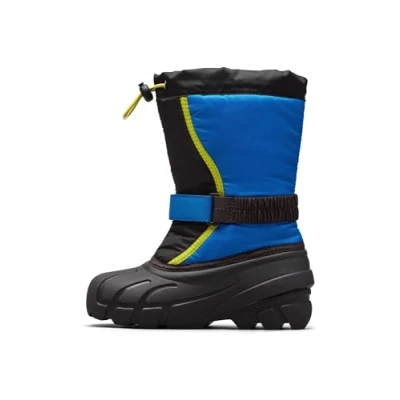 Abbildung von Sorel Flurry Boot Schneestiefel, Black/Super Blue 2024, 34 EU