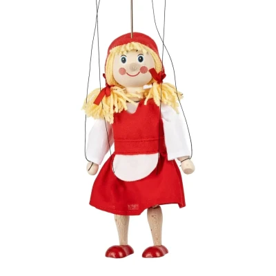 Abbildung von Marionette Rotk&auml;ppchen 20 cm, Holz Marionette, Dekoartikel