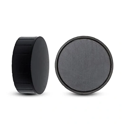 Abbildung von MAUL Magnet MAULsolid, SB Verpackung bruchsichere und kleine Magnete für einen vielseitigen Einsatz rund mit modernem Design Ø 38 x 15,5 mm 2er Pack schwarz