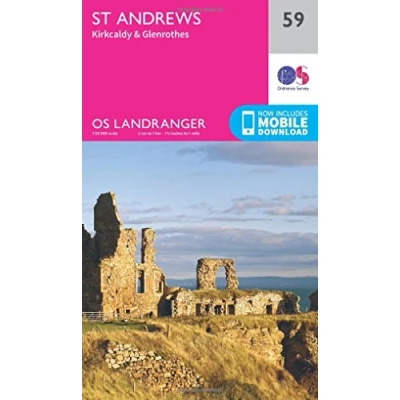 Abbildung von St Andrews, Kirkcaldy &amp; Glenrothes (OS Landranger Map, Band 59)