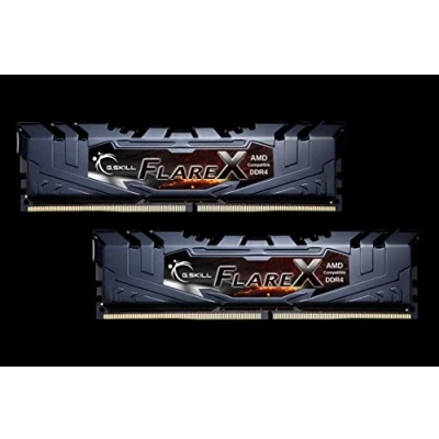 Abbildung von G.SKILL FlareX 16GB DDR4 16GFX K2 3200 CL16 (2x8GB) AMD Ryzen, F4 3200C16D 16GFX, schwarz