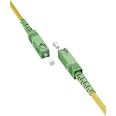 Abbildung von goobay 59646 Glasfaserkabel (FTTH) / Singlemode (OS2) Simplex/SC APC (8) Stecker auf SC Stecker/Lichtwellenkabel 30 Meter